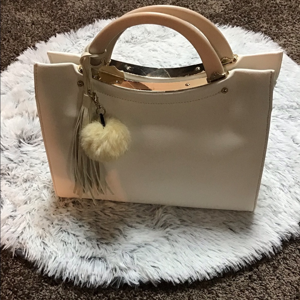 White handbag
